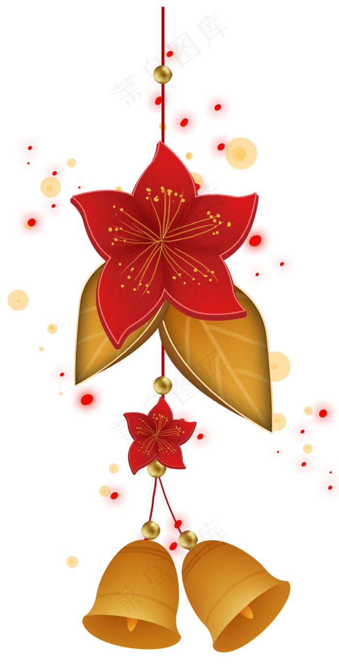 新年梅花铃铛古风挂件