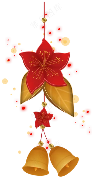 新年梅花铃铛古风挂件