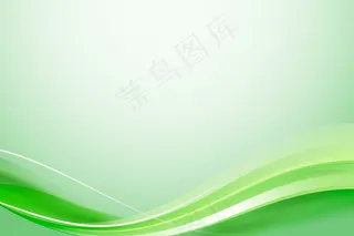 绿色曲线抽象背景