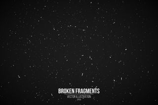 在你的设计的黑色背景上的垃圾效果。飞溅的背景。白色颗粒和碎片。复古电影背景。矢量图解