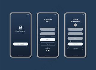 手机app移动应用ui登录和注册页面设计