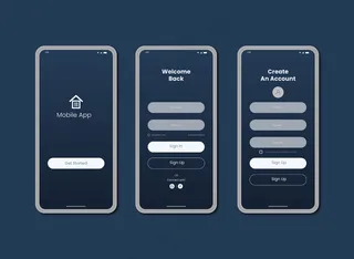 手机app移动应用ui登录和注册页面设计