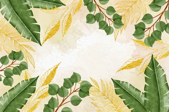 水彩花卉背景eps,ai矢量模版下载
