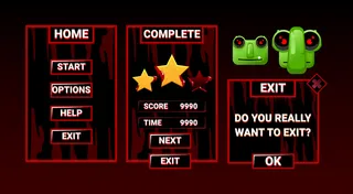 工具包一套游戏界面恐怖僵尸界面板弹出菜单的gui资产元素