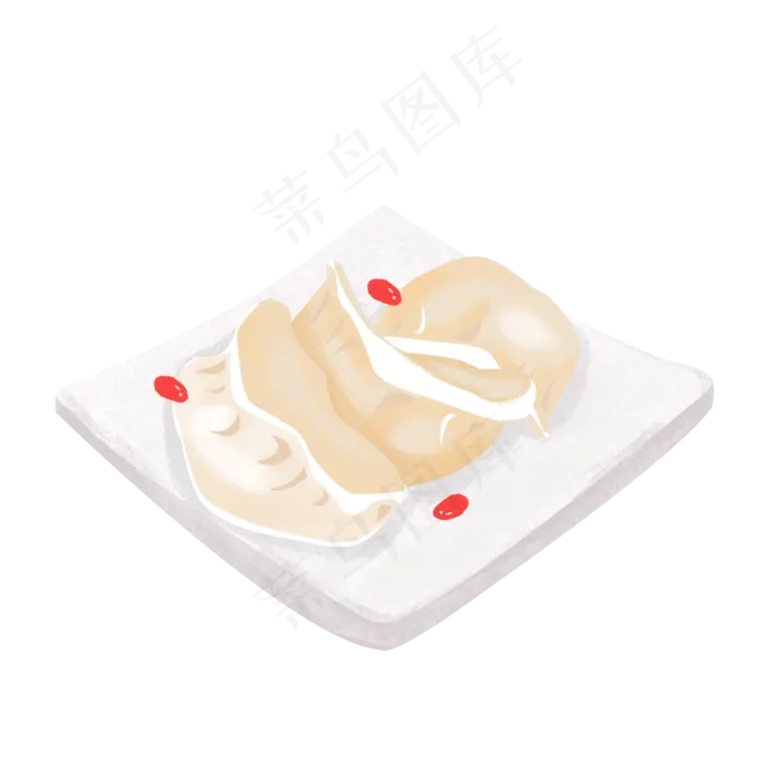 立冬水饺装饰元素(2000X2000(DPI:300))psd模版下载