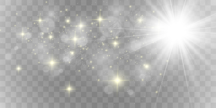 金光闪闪。闪亮的装饰物作为背景。插图