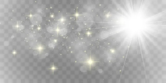 金光闪闪。闪亮的装饰物作为背景。插图