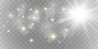 金光闪闪。闪亮的装饰物作为背景。插图