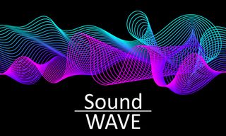 声波。抽象的形状。流动。