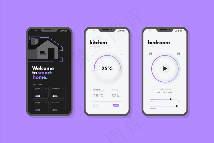 智能家居应用界面