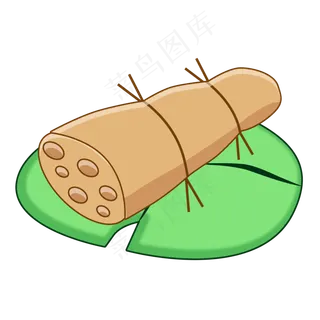 卡通莲藕立秋蔬菜