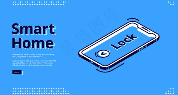 智能家居钥匙、手机图标登陆页面