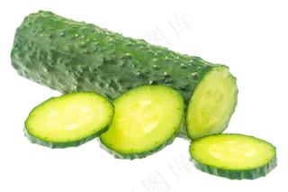 绿色美味黄瓜片