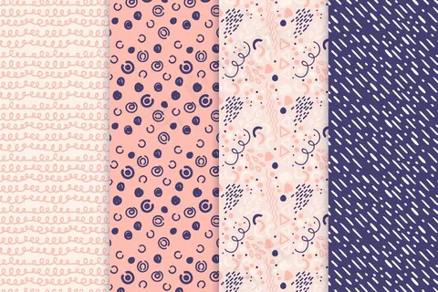 抽象手绘图案包