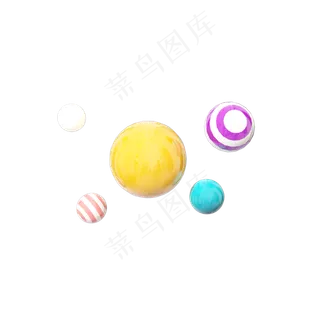 C4D双十一电商装饰彩球