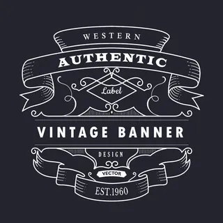 复古手绘复古设计插图