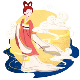 中秋十五圆月和嫦娥 中秋十五圆月和嫦娥