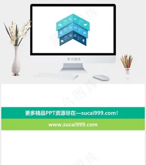 白色简洁营销PPT模板预览图