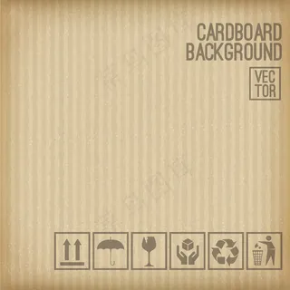 纸板背景纸板符号集