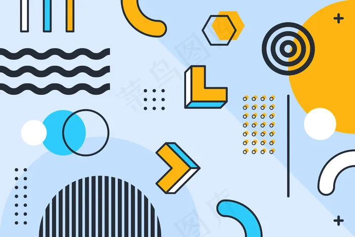 平面设计几何背景eps,ai矢量模版下载