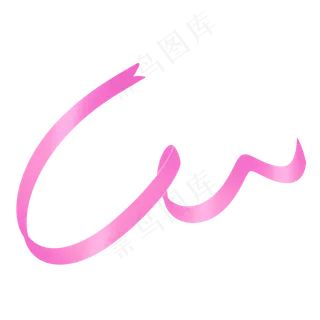 粉紫色七夕情人节彩带丝带飘带