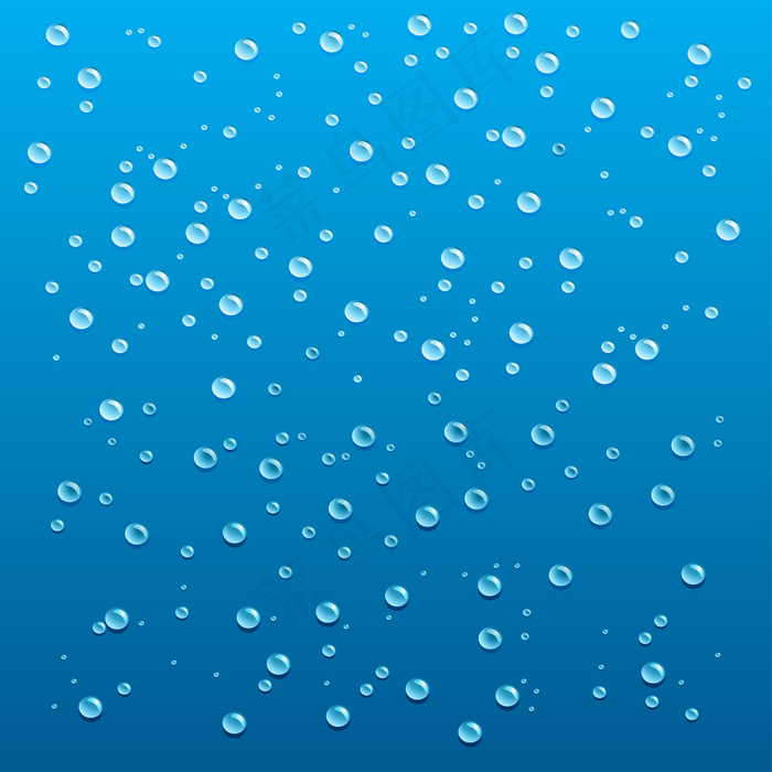 水滴抽象蓝色背景eps,ai矢量模版下载