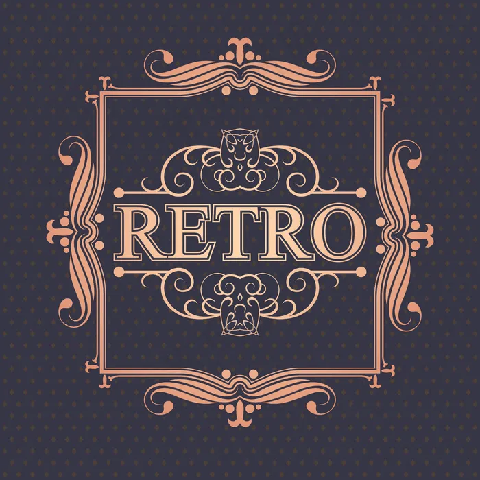 奢华复古边框eps,ai矢量模版下载