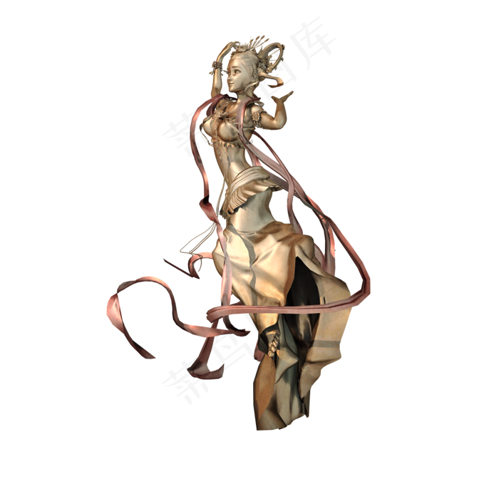 嫦娥奔月png图(2000X2000(DPI:300))psd模版下载