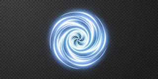 轻现实曲线。神奇闪亮的金光效果。