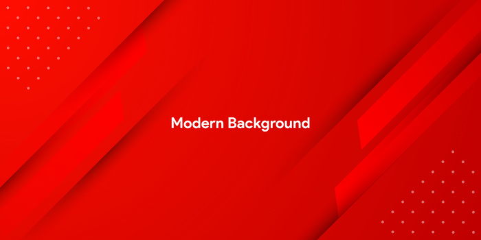 具有彩色渐变背景的动态流体红色几何