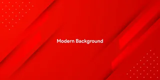 具有彩色渐变背景的动态流体红色几何