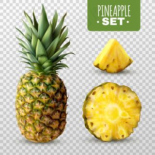 逼真的菠萝套装