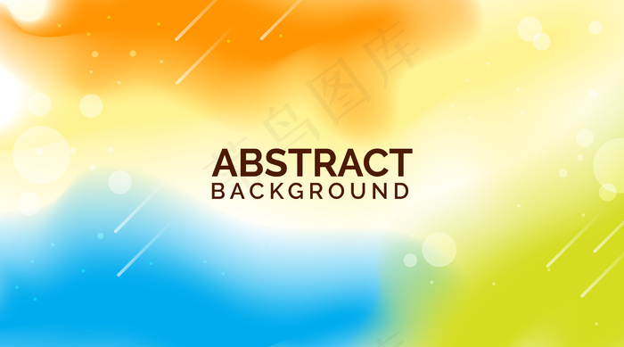 橙蓝色渐变抽象背景，现代色彩背景，动态抽象背景