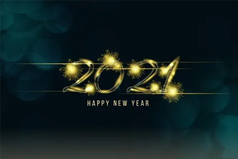 烟花2021年新年背景