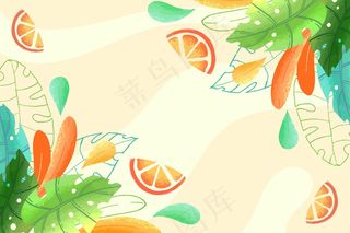 丰富多彩的夏季背景，便于放大
