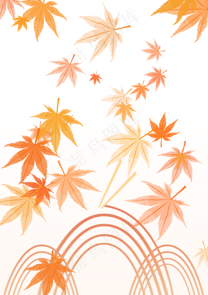 秋天落叶山秋色美食(2480X3508(DPI:300))psd模版下载
