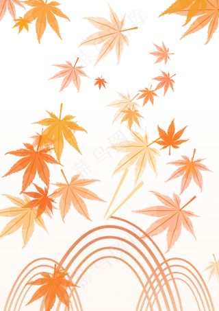 秋天落叶山秋色美食