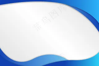 蓝色流体形状框架设计资源