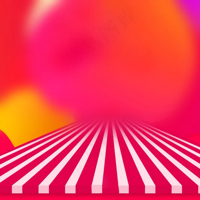 双十一大气倒计时红色渐变PSD分层主图(650*650px 	        )psd模版下载