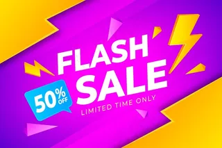 快乐渐变彩色销售背景