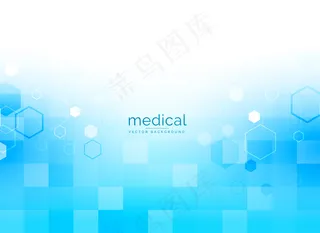 亮蓝色医学背景