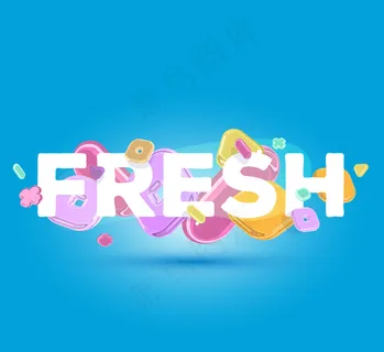 现代正面铭文，蓝色背景上有明亮的水晶元素和阴影。