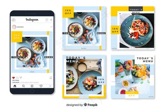 带图像的烹饪模板