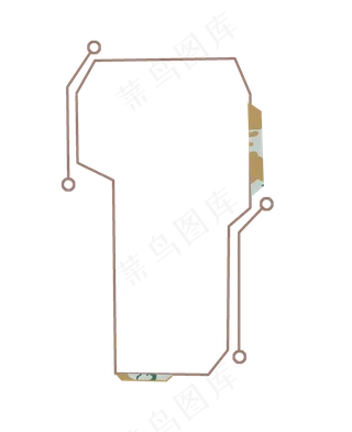 迷彩边框纹理设计免抠