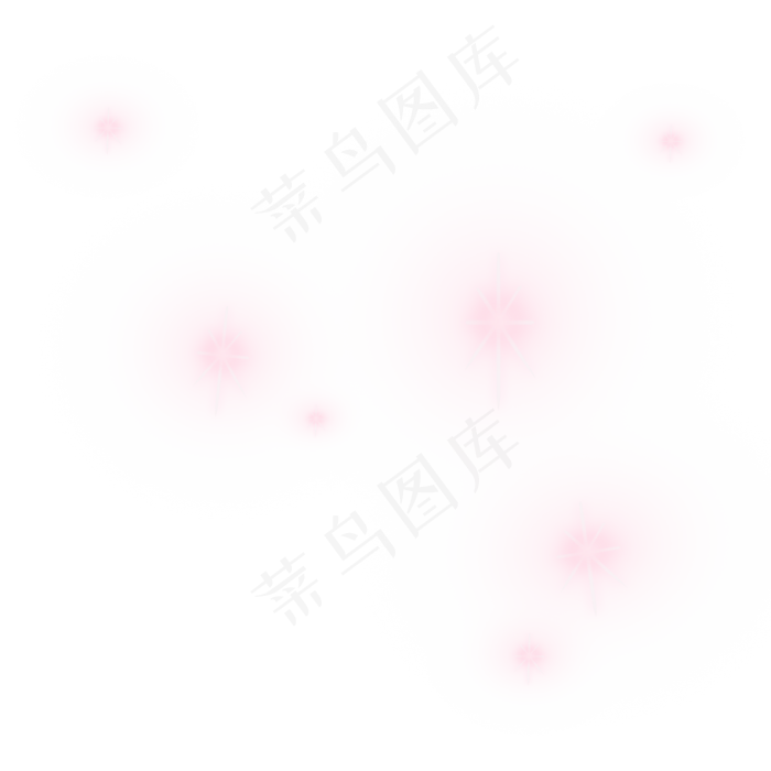 淡粉色梦幻七夕情人节星星(2000X2000(DPI:300))psd模版下载