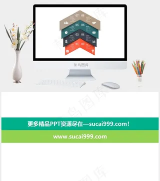 白色营销简洁PPT模板