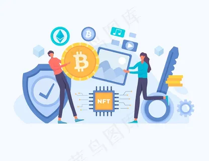 平面设计nft概念图 平面设计nft概念图