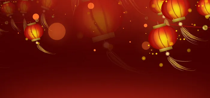 灯笼灯笼红色中国风(1920*900px 	       )psd模版下载