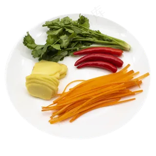 黄色蔬菜生姜片