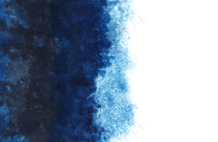 蓝色水彩背景